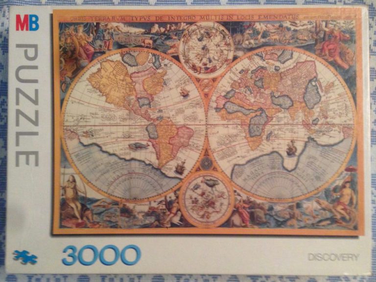 Mb Map Of The World Petrus Plancius Rare Puzzles