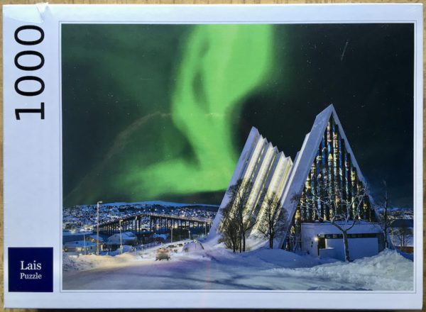 1000 Lais Tromsö Arctic Cathedral with Northern Lights Rare Puzzles