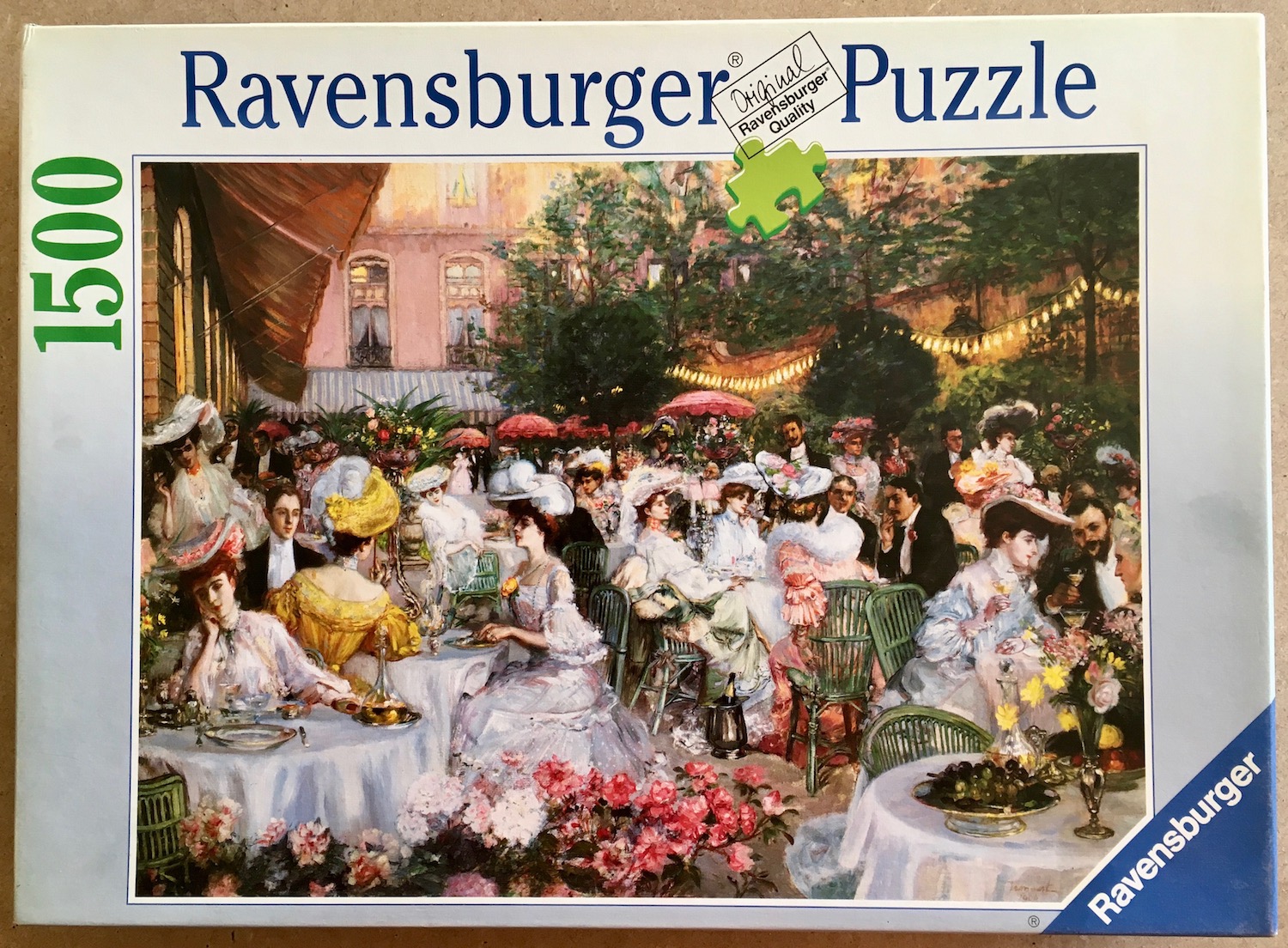Image of the puzzle 1500, Ravensburger, The Dinner at the Hotel Ritz in Paris, Picture of the box