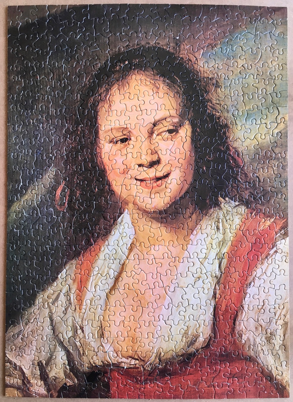 Image of the puzzle 500, Nathan, The Gipsy Girl, by Frans Hals, Puzzle Assembled