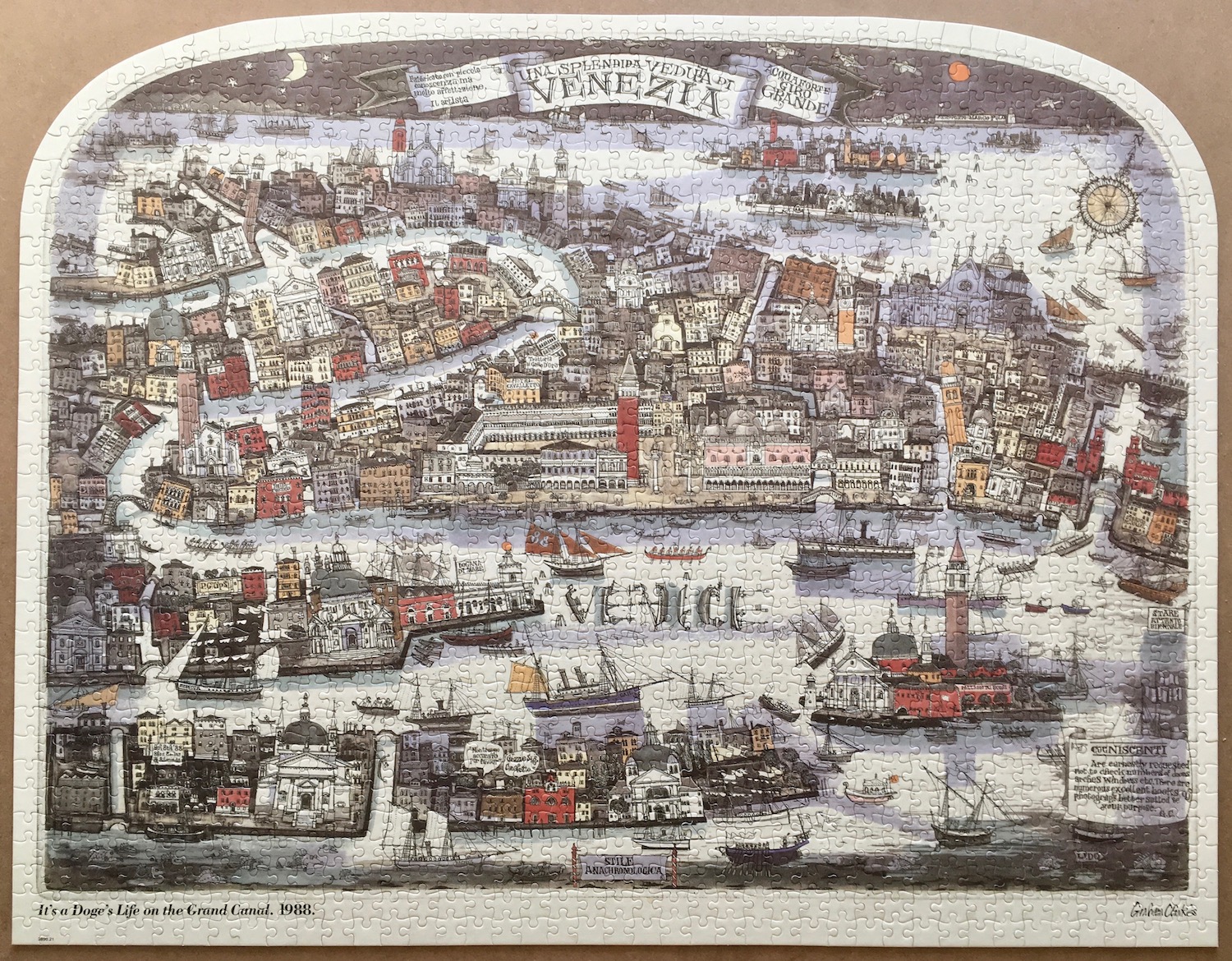 1500, MB, Its a Doges Life on the Grand Canal, Blog Post, Picture of the puzzle assembled
