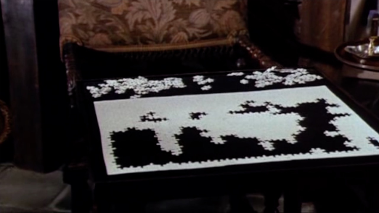 White Puzzle in the movie Sleuth (1972)