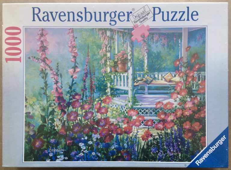 1000, Ravensburger, Pavilion amongst Flowers, Bergeron - Rare Puzzles