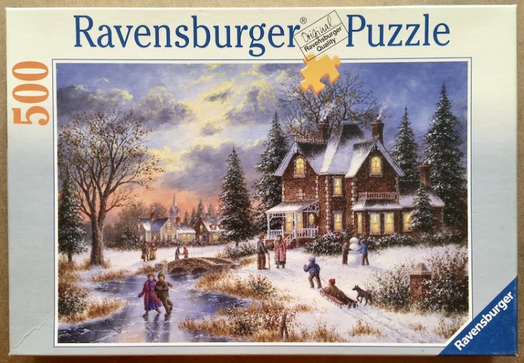 500, Ravensburger, Winter Landscape, Dennis Lewan - Rare Puzzles