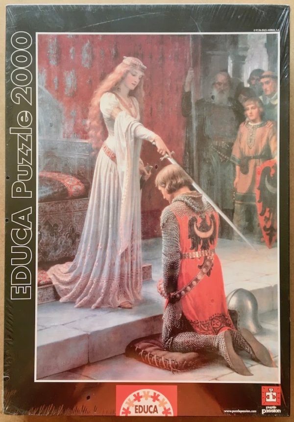 Image of the puzzle 2000, Educa, The Accolade, by Edmund Blair Leighton, Factory Sealed, Picture of the box