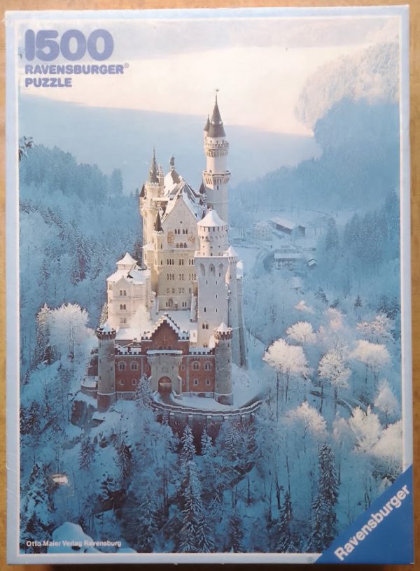 1500, Ravensburger, Neuschwanstein in Winter - Rare Puzzles