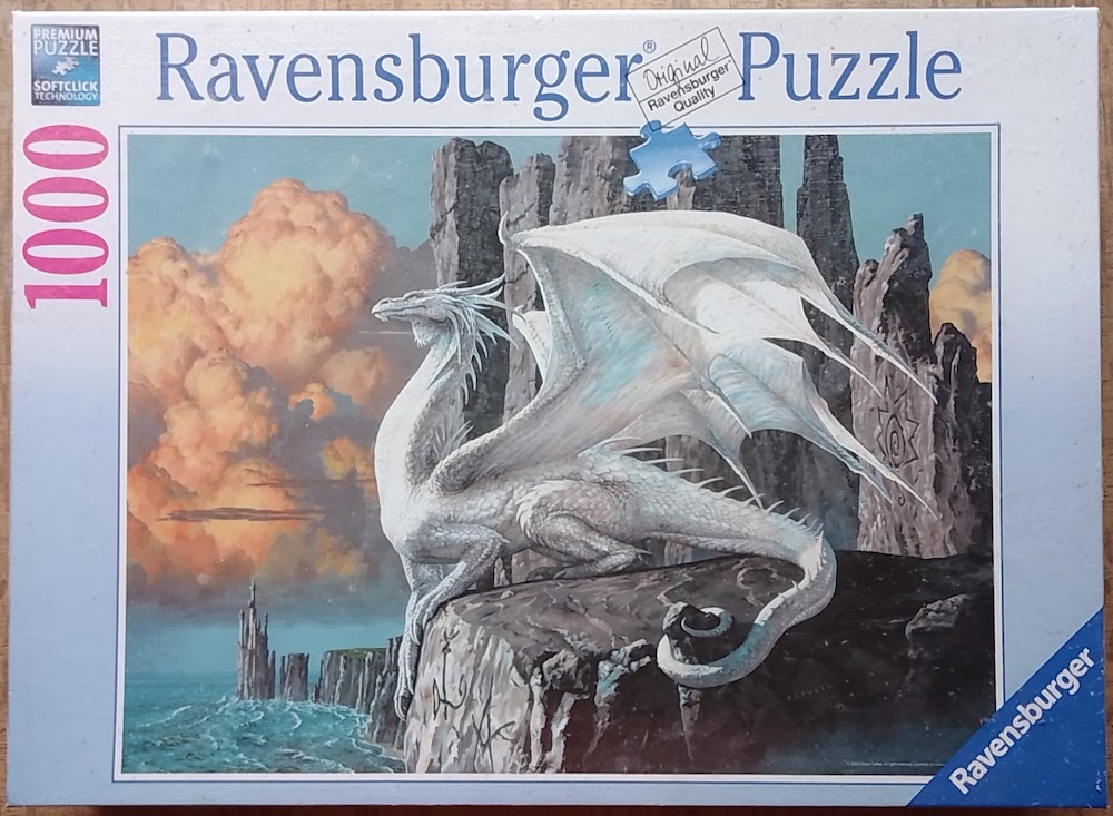 1000, Ravensburger, Dragon, Ciruelo Rare Puzzles