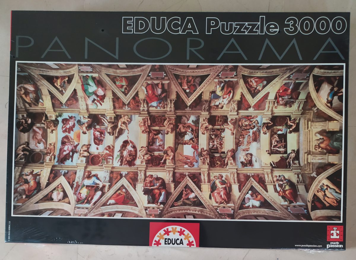 Cappella Sistina, Michelangelo. Educa puzzle, 8000 pieces.…