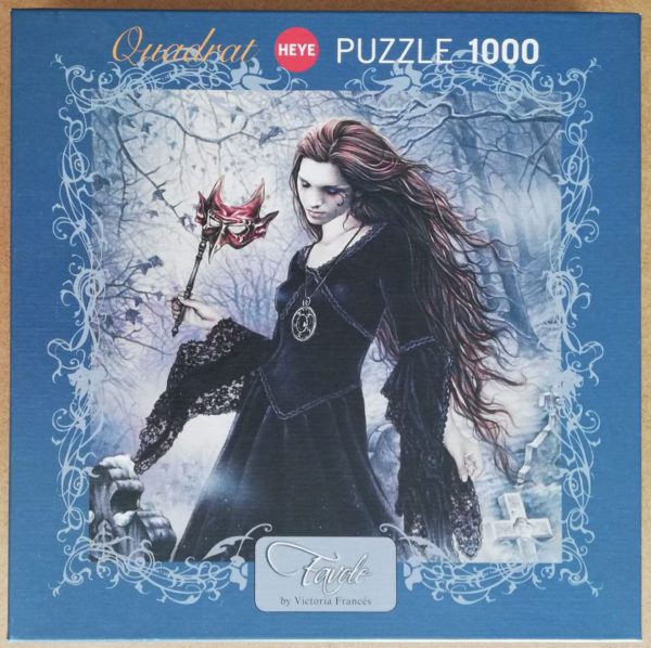 Educa Puzzle Rare Gothic Victoria Frances Angel of Death art cat