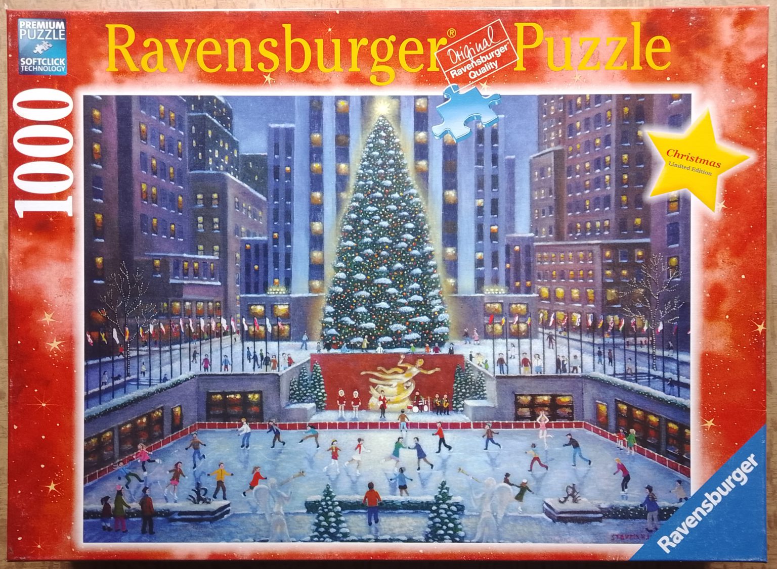 1000, Ravensburger, NYC Christmas, Klein Rare Puzzles