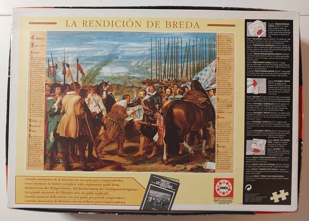 PUZZLE EDUCA 10000 pezzi Las Hilanderas, di Diego Velázquez
