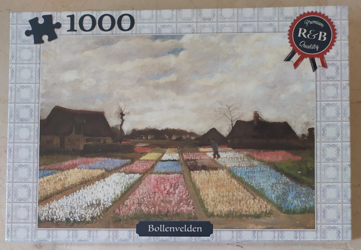 1000, R&B, Flower Beds in Holland, Van Gogh - Rare Puzzles