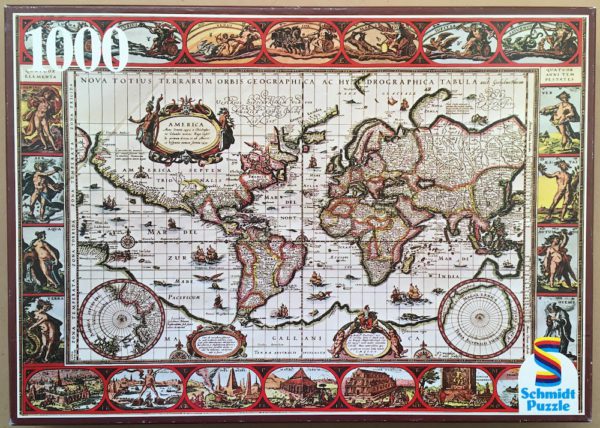 Image of the puzzle 1000, Schmidt, Ancient World Map, Complete, Picture of the box